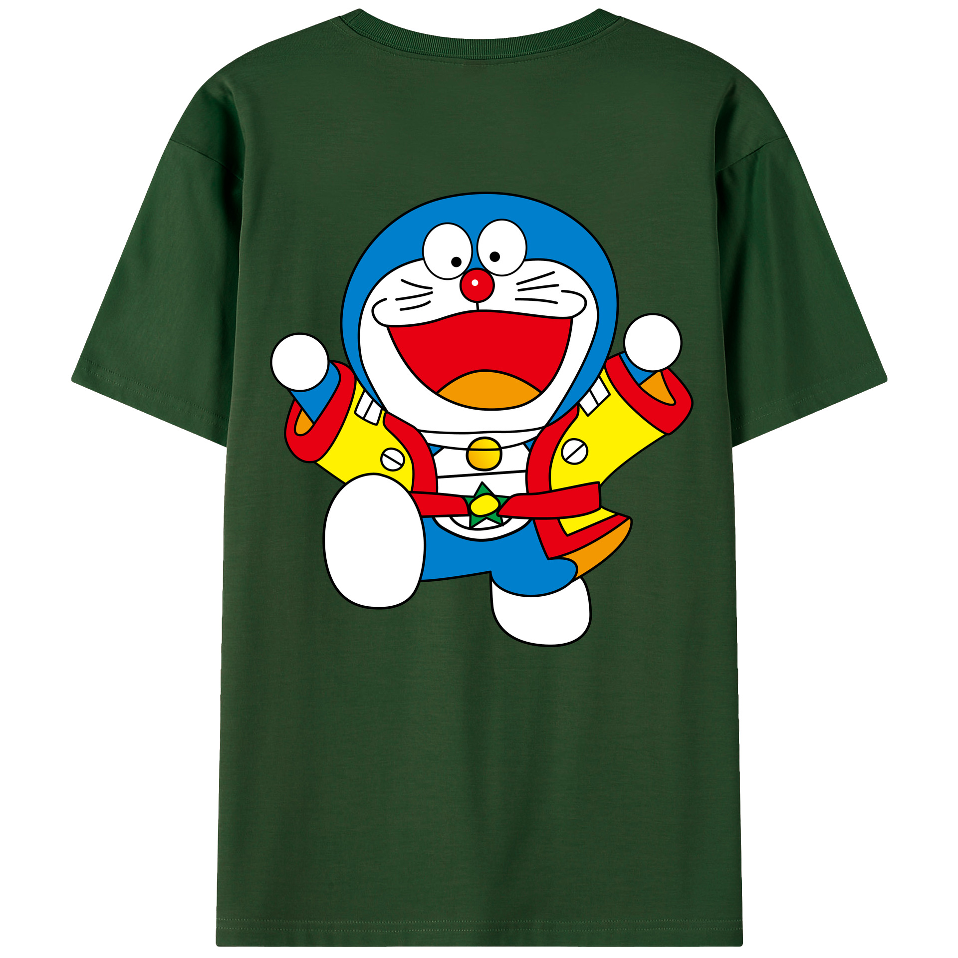 （画像用） ドラえもん Doraemon 綿100％半袖Tシャツ（背面プリント）